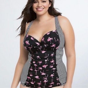 Torrid Flamingo Tankini Top